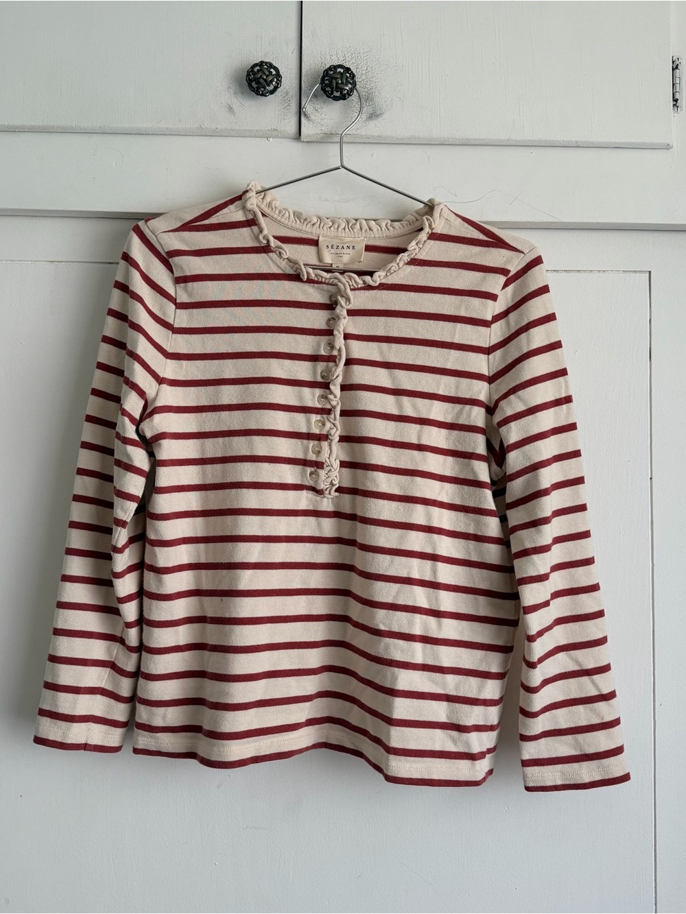 Sezane Gael Marinere Striped Top